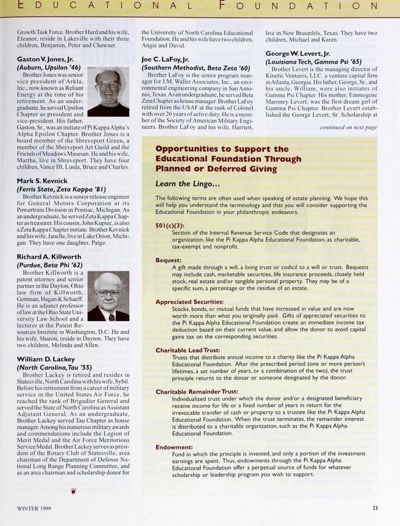 Opportunities to Support the Educational Foundation Through Planned or Deferred Giving